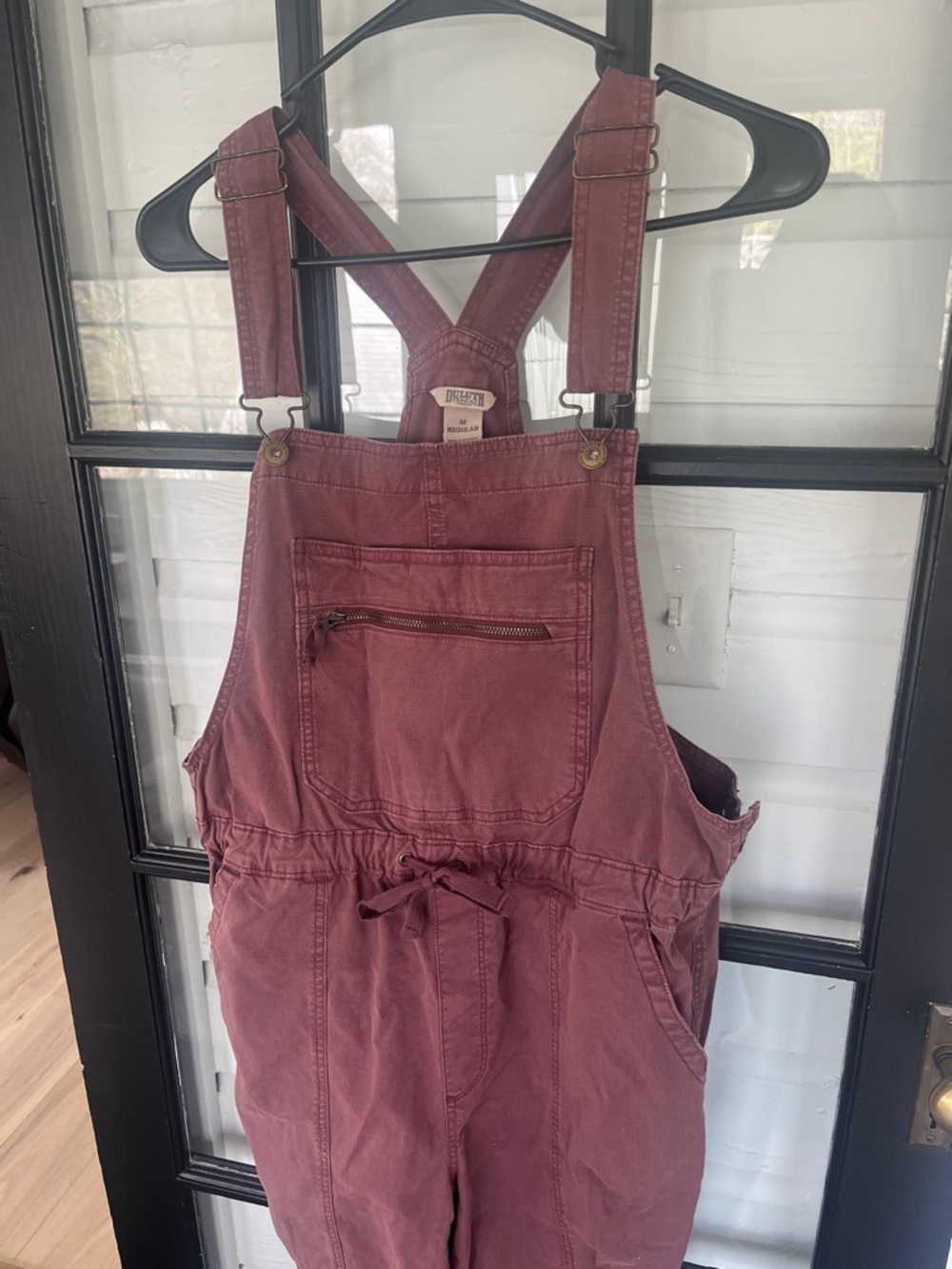 Duluth Trading Co Women's Jumpsuit Romper in Dusty Maroon